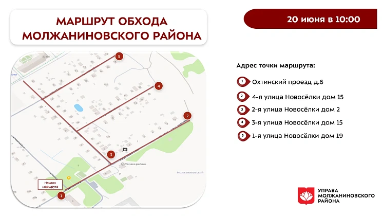 Обход территории района 