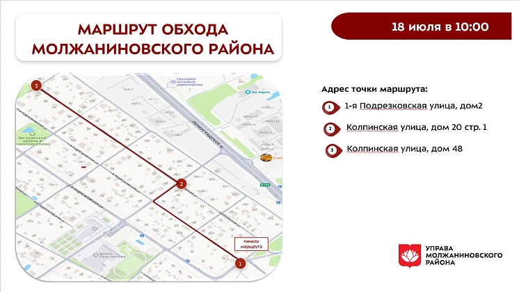 Обход территории района   