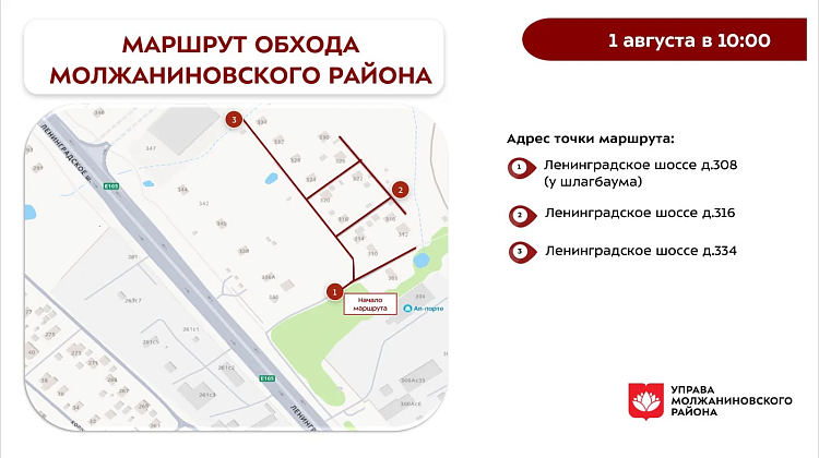 Обход территории района